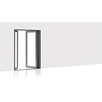 Centor - Integrated Double Swing Door with Built-in Screens and Shades