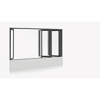 Centor - Integrated Folding Window with Built-in Screens and Shades